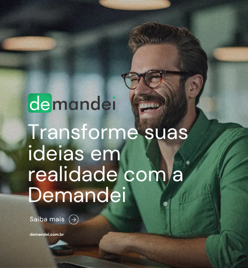 Demandei, plataforma do grupo Corlabs Holding, conectando desenvolvedores freelancers a projetos e transformando talentos em resultados concretos